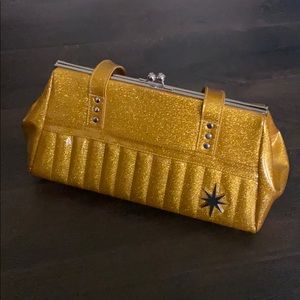 Glitter Gold Lux De Ville Purse